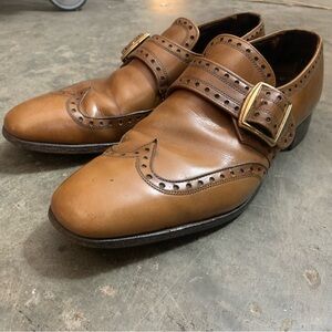C. 1970 Nettleton Loaflex for L. Strauss - Size 9-1/2 A/C - Monk Strap Loafer